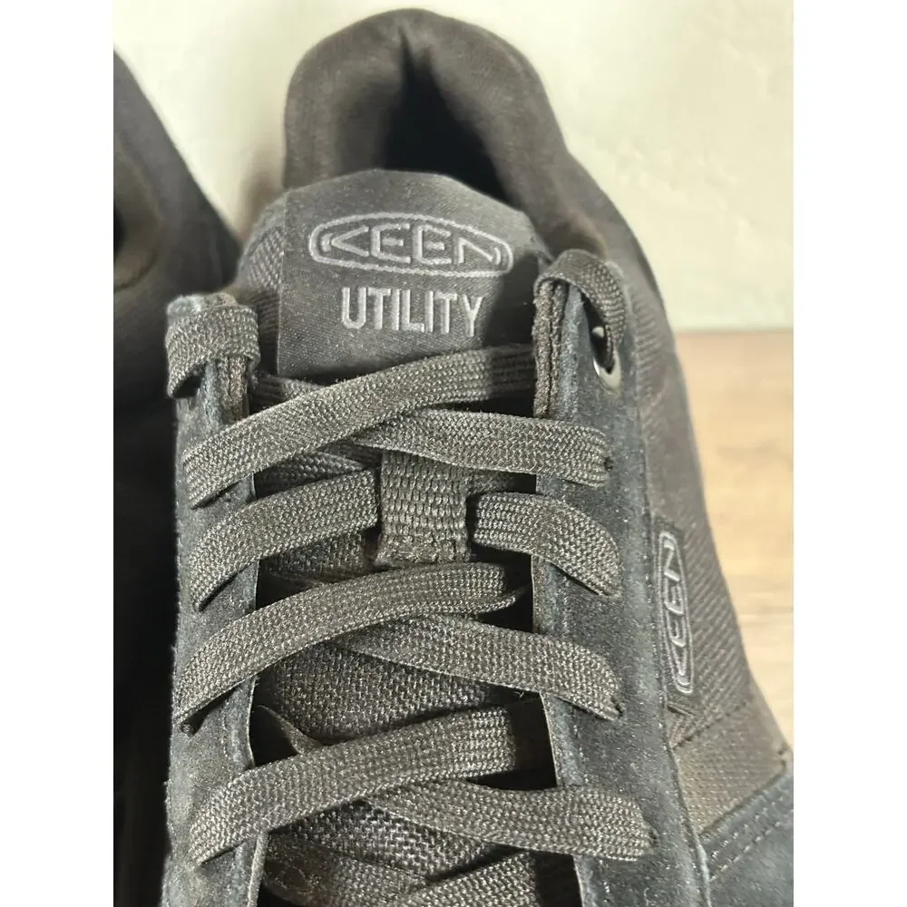 Keen Utility Mens Kenton ESD CT Black/Gum Canvas Work‎ Shoes Sneakers size 8 D